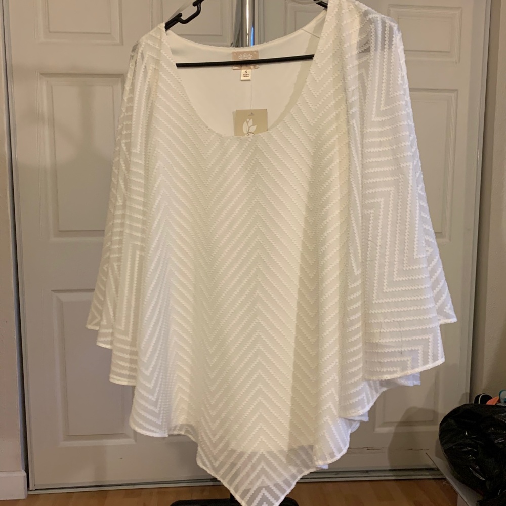 Misia White Poncho Shirt